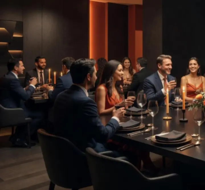 Elegánsan megterített asztal privát rendezvényhez a restavildhubban